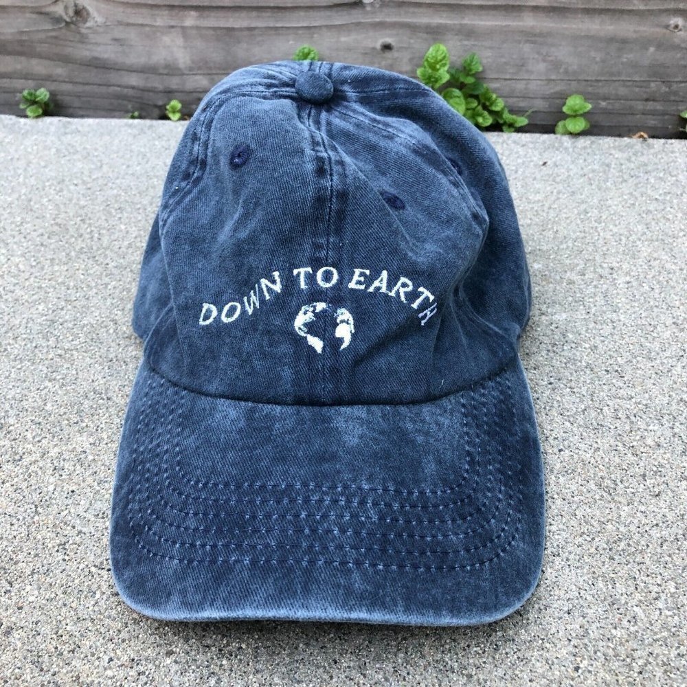 NISSI CAPS REN Clean Skincare Down to Earth Dad Hat Men's Blue Adjustable Cap‍